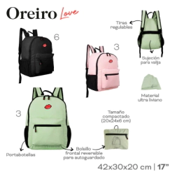 MOCHILA DE VIAJE OREIRO VERDE