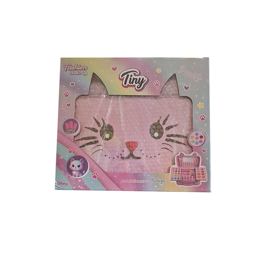 SUPER SET VALIJA DE MAQUILLAJE CON ACCESORIOS TINY 23X18X10CM