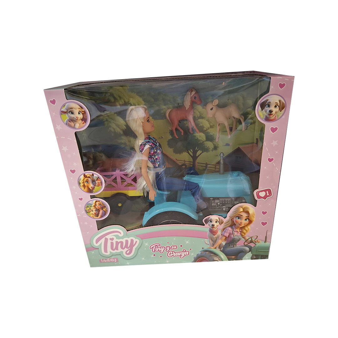 MU�ECA TINY Y SU GRANJA 34X33X13 CM