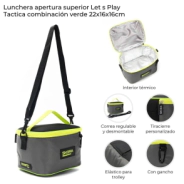 LUNCHERA APERTURA SUPERIOR LET�S PLAY TACTICA 22X16X16CM