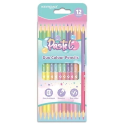 LAPICES 12 COLORES PASTEL DOBLE PUNTA