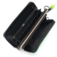 BILLETERA LURIL CON BOLSILLO FRONTAL Y LLAVERO SKORA NEGRO