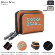 BILLETERA TANGER CON BOLSILLO FRONTAL SKORA NARANJA