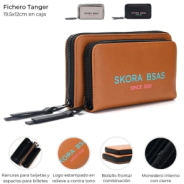 FICHERO TANGER CON BOLSILLO FRONTAL SKORA BEIGE