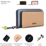 FICHERO LURIL CON BOLSILLO FRONTAL Y LLAVERO SKORA LILA