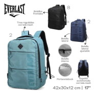 MOCHILA PORTANOTBOOK EVERLAST AZUL