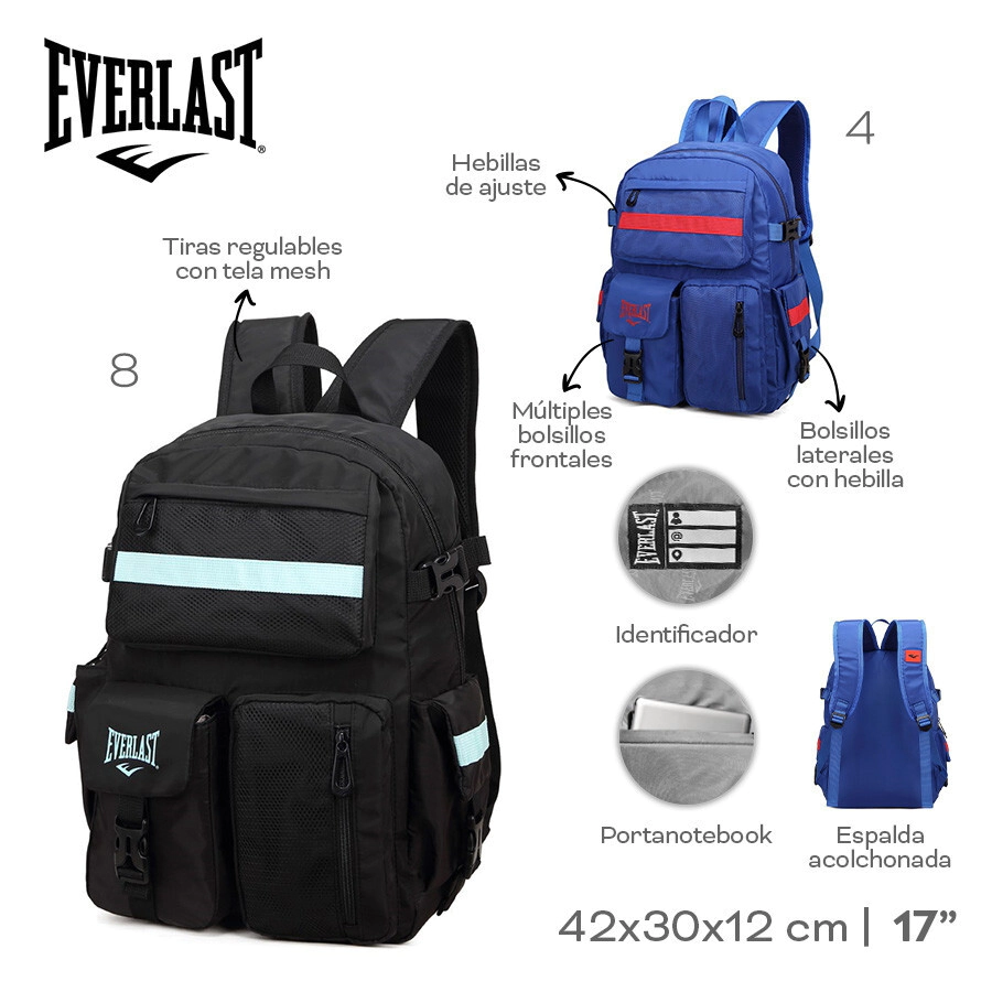 MOCHILA EVERLAST NEGRO