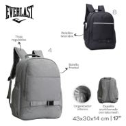 MOCHILA EVERLAST GRIS