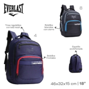 MOCHILA EVERLAST NEGRO