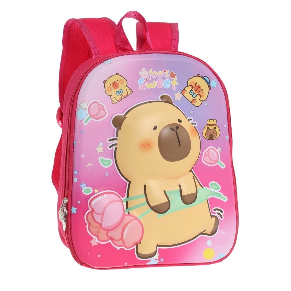 MOCHILA INFANTIL CAPYBARA TRENDY FUCSIA