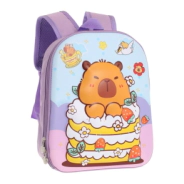 MOCHILA INFANTIL CAPYBARA TRENDY LILA