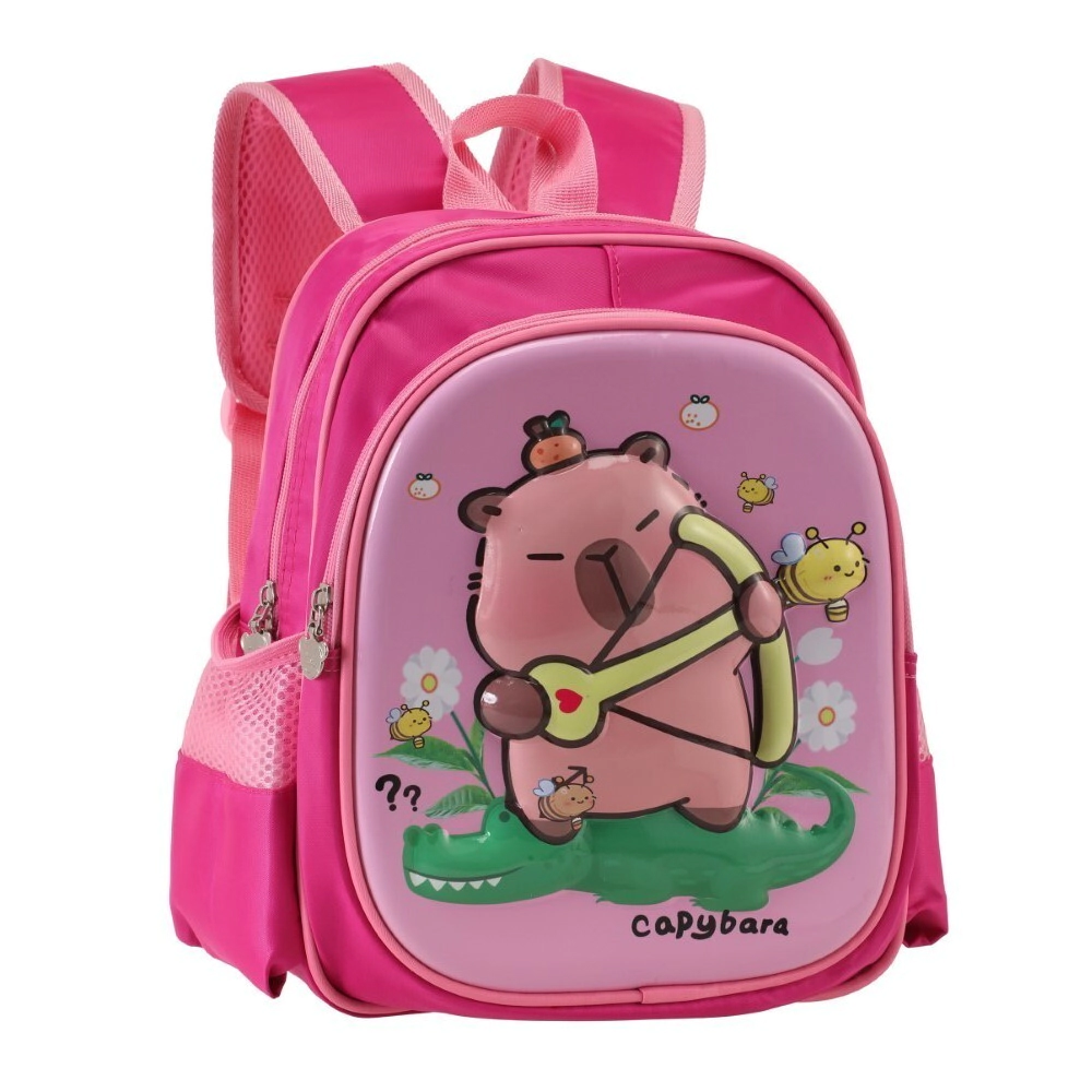 MOCHILA INFANTIL CAPYBARA TRENDY FUCSIA