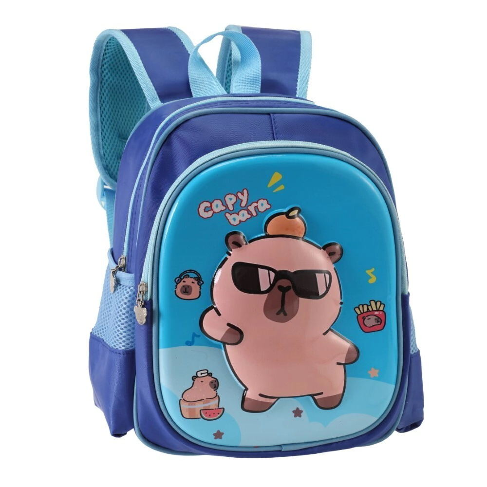MOCHILA INFANTIL CAPYBARA TRENDY AZUL