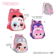MOCHILA INFANTIL TRENDY VIOLETA