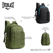 MOCHILA EVERLAST VERDE