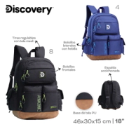MOCHILA DISCOVERY AZUL