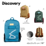 MOCHILA DISCOVERY BEIGE