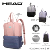 MOCHILA HEAD GRIS