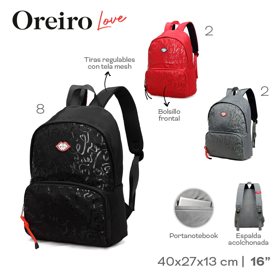 MOCHILA OREIRO NEGRO