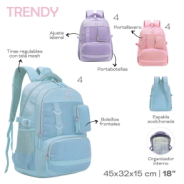 MOCHILA TRENDY LILA