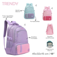 MOCHILA TRENDY ROSA