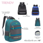 MOCHILA TRENDY VERDE