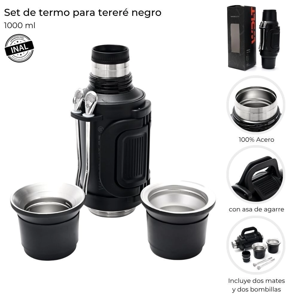SET TERMO PARA TERERE 100ML NEGRO