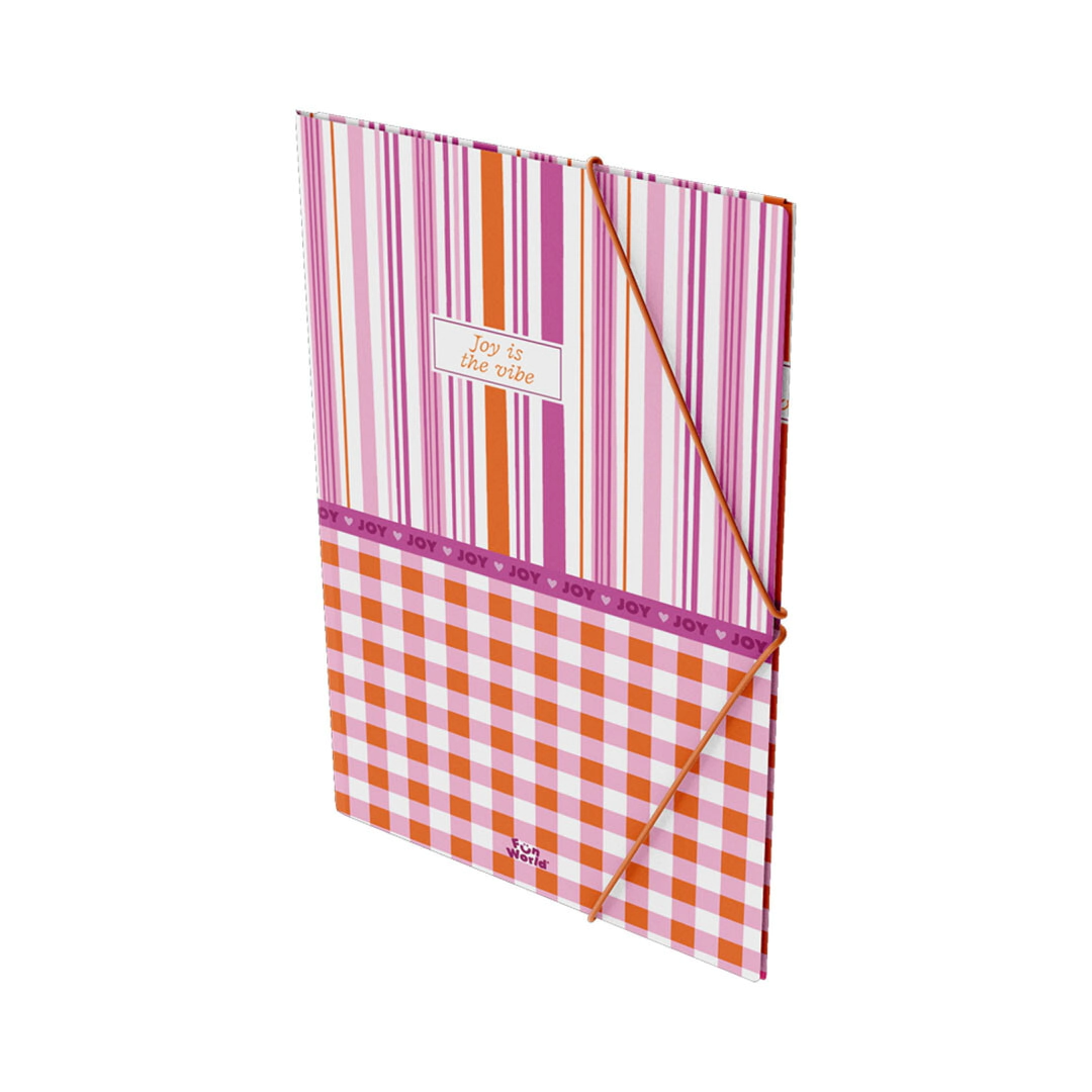 CARPETA 3 SOLAPAS FUN WORLD COLORBLOCK FW