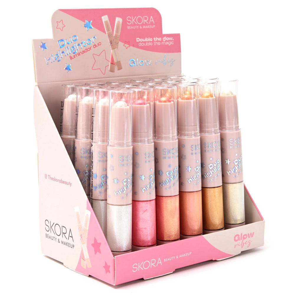 ILUMINADOR EN CRAYON Y BRILLO LABIAL SKORA