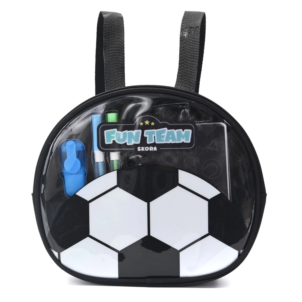 MOCHILA CON SET LIBRERIA INCLUYE CUADERNO SKORA FUTBOL