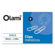 Clip Metal N°4 33mm x100uni