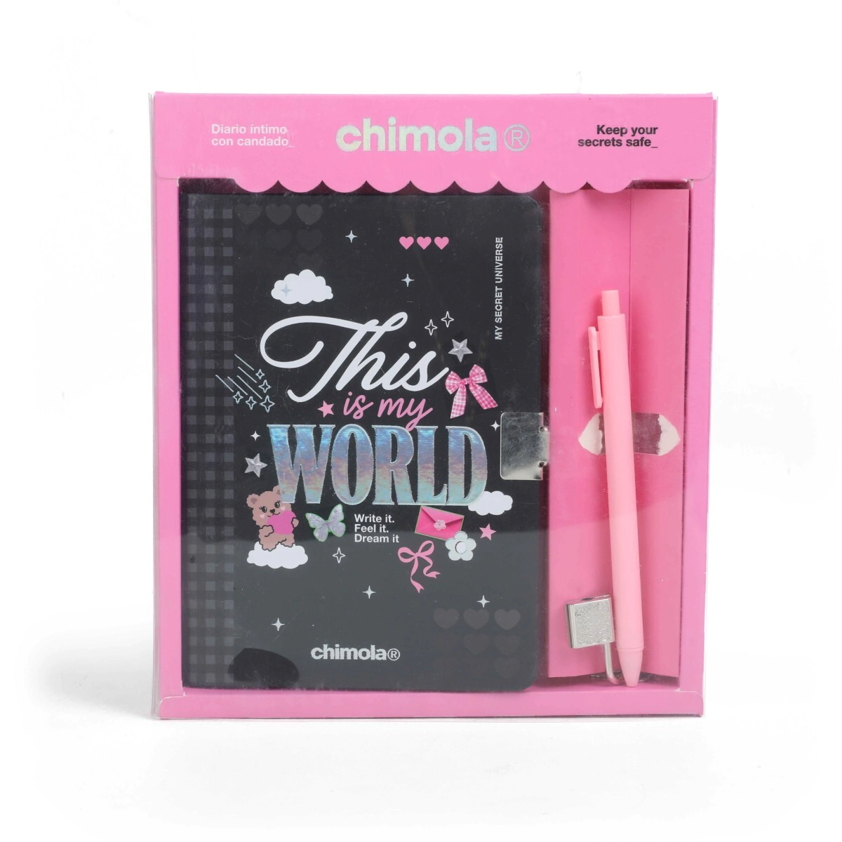 DIARIO INTIMO SECRETS BLOCKCORE CHIMOLA