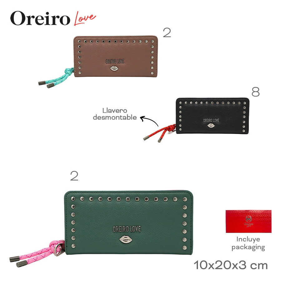 BILLETERA OREIRO LOVE VERDE