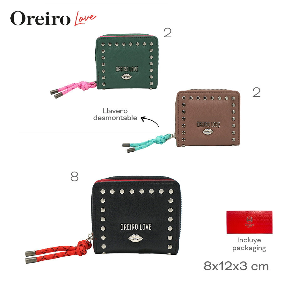 BILLETERA OREIRO LOVE NEGRO