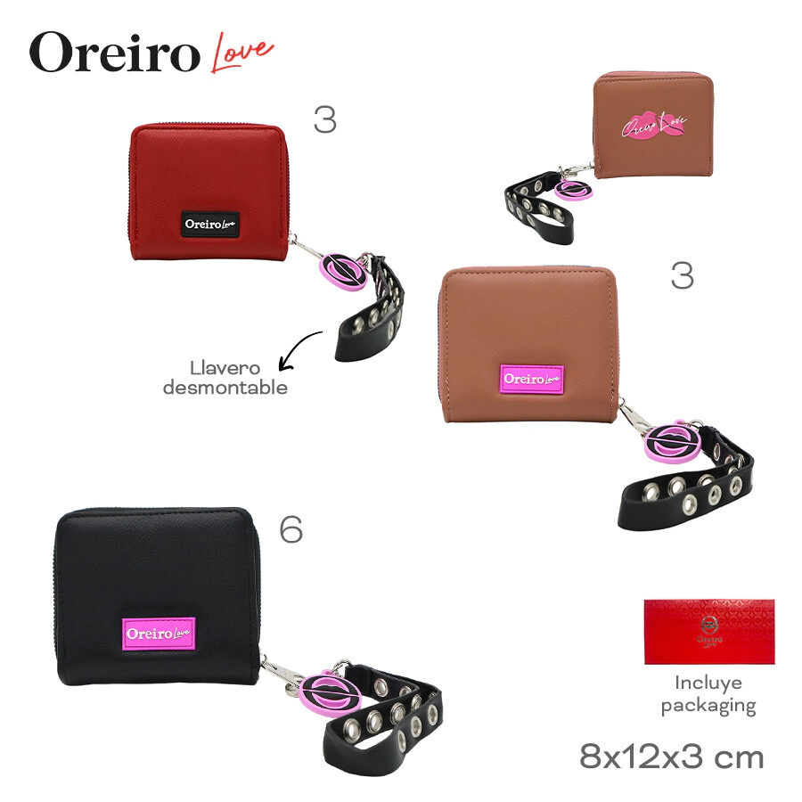 BILLETERA OREIRO LOVE ROJO