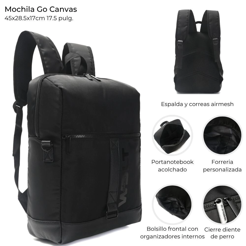 MOCHILA GO CANVAS 45x28x17 CM 17,5 " WANDERLUST