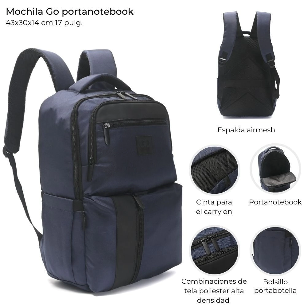 MOCHILA GO PORTANOTEBOK WANDERLUST 17"