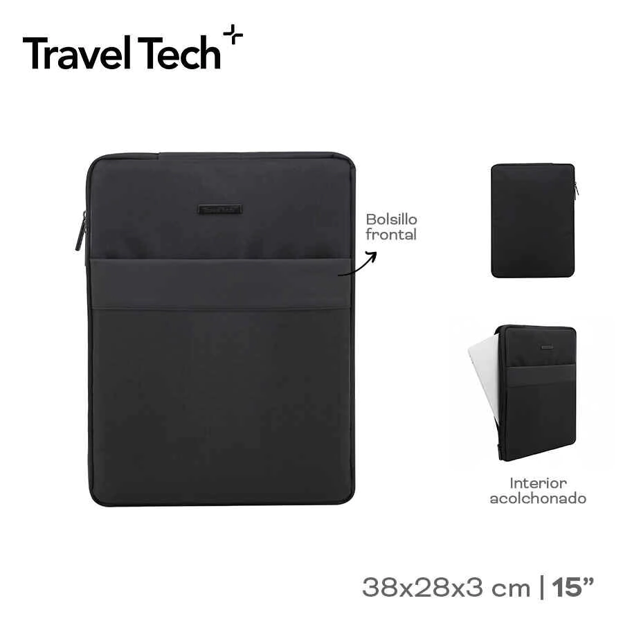 FUNDA CASE PARA COMPUTADORA TRAVEL TECH