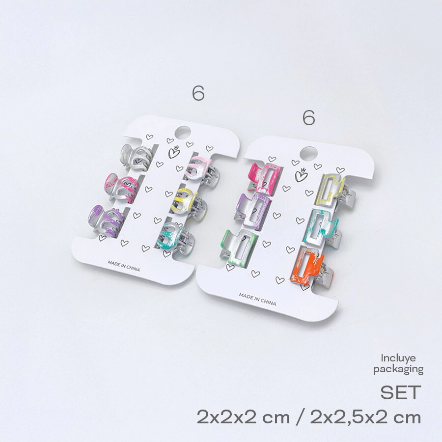 SET MINI BROCHES TRENDY