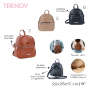 MOCHILA TRENDY BEIGE