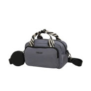 MORRAL CON MONEDERO TRENDY GRIS