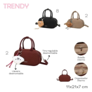 MINI CARTERA TRENDY NEGRO