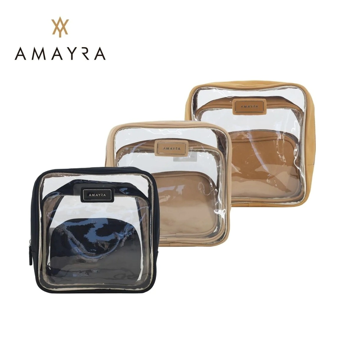 PORTACOSMETICOS AMAYRA SET X3