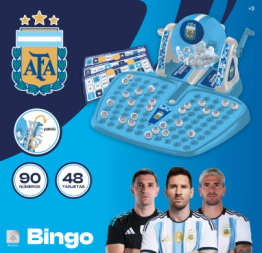 JUEGO DE BINGO AFA OFICIAL SELECCION ARGENTINA 24X24X10 CM