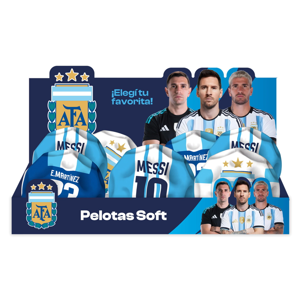 PELOTA SALTARINAS AFA OFICIAL 6,3CM SELECCION ARGENTINA