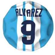 PELOTA SALTARINAS AFA OFICIAL 6,3CM SELECCION ARGENTINA