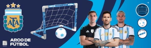 ARCO DE FUTBOL CON PELOTA  AFA OFICIAL  SELECCION ARGENTINA 60x17x4 CM