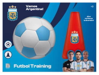 JUEGO DE ENTRENAMIENTO FUTBOL AFA OFICIAL SELECCION ARGENTINA 28x20x13 CM