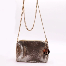 MINI BAG SHINE LIMA DORADO