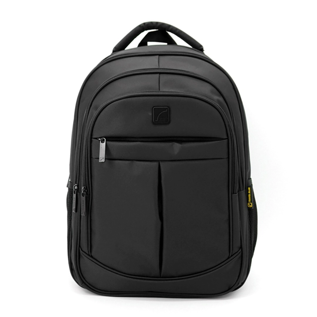 MOCHILA BACKPACK ISOLA MILAN BLACK TRAVEL BLUE